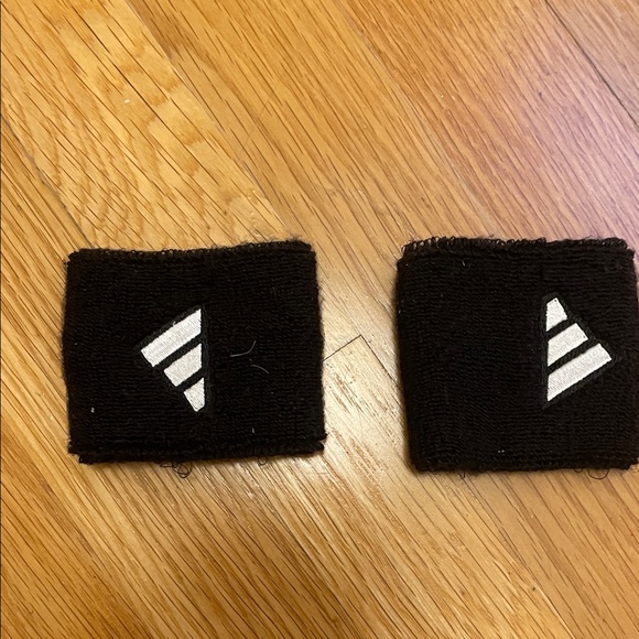 adidas Other - adidas Black Wristbands with White Logo